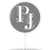Initialen mit Hintergrund