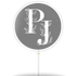 Initialen mit Hintergrund