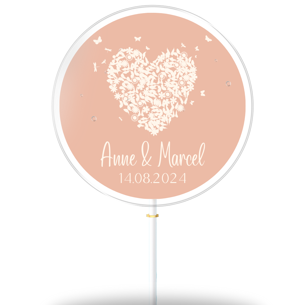 Herz Anne & Marcel mit Hintergrund
