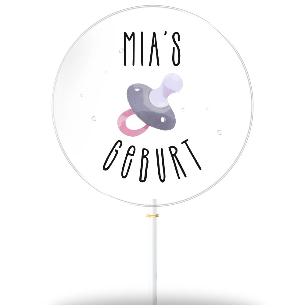 Mia's Geburt "Schnuller"