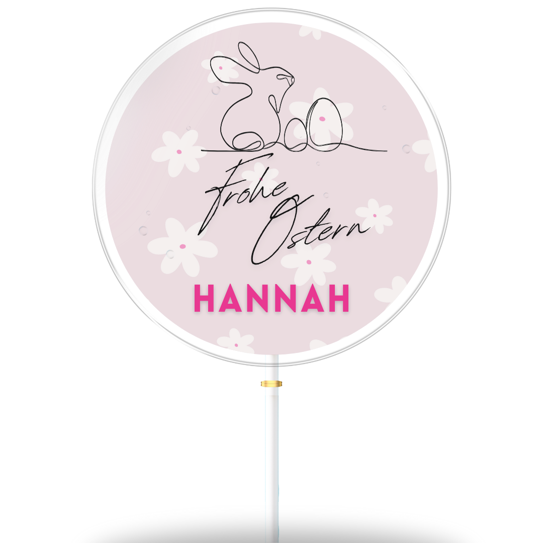 Frohe Ostern "Hannah" mit Hintergrund