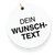 Wunschtext Anhänger - (Varianten Aufpreis)