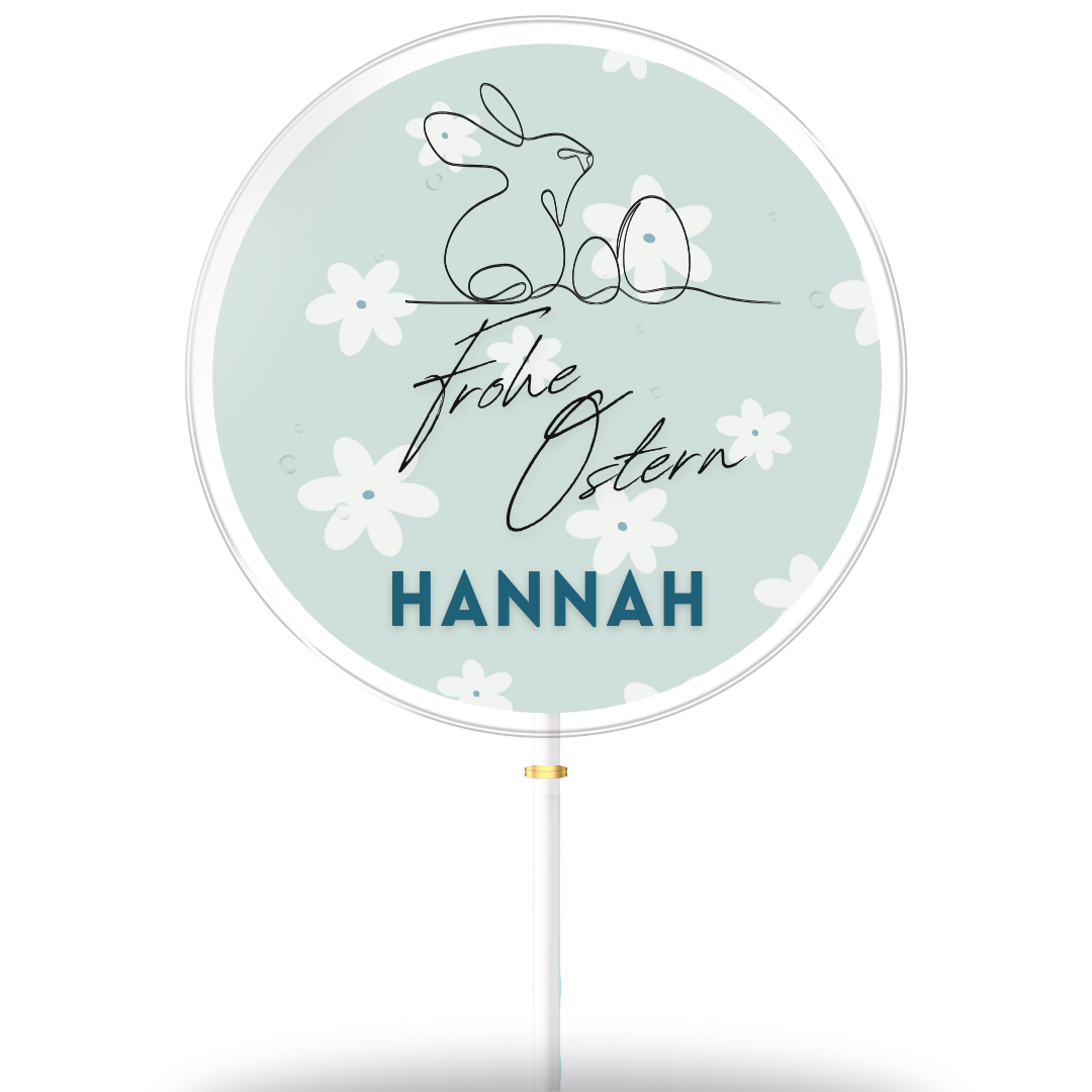 Frohe Ostern "Hannah" mit Hintergrund
