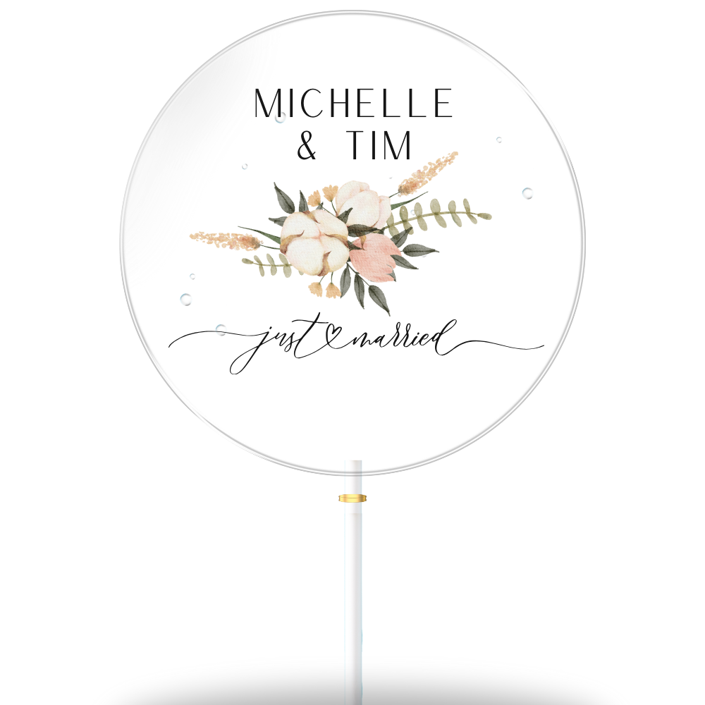 Michelle & Tim "Just married" (Vorlage)