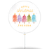 Weihnachtsbäume bunt Merry Christmas