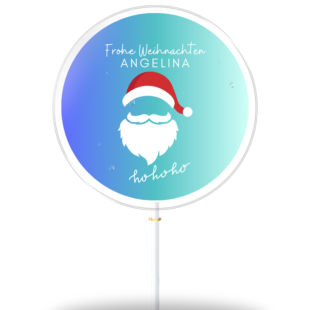 Weihnachtsmann farbiger Hintergrund