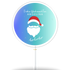 Weihnachtsmann farbiger Hintergrund (8er Geschenkbox)