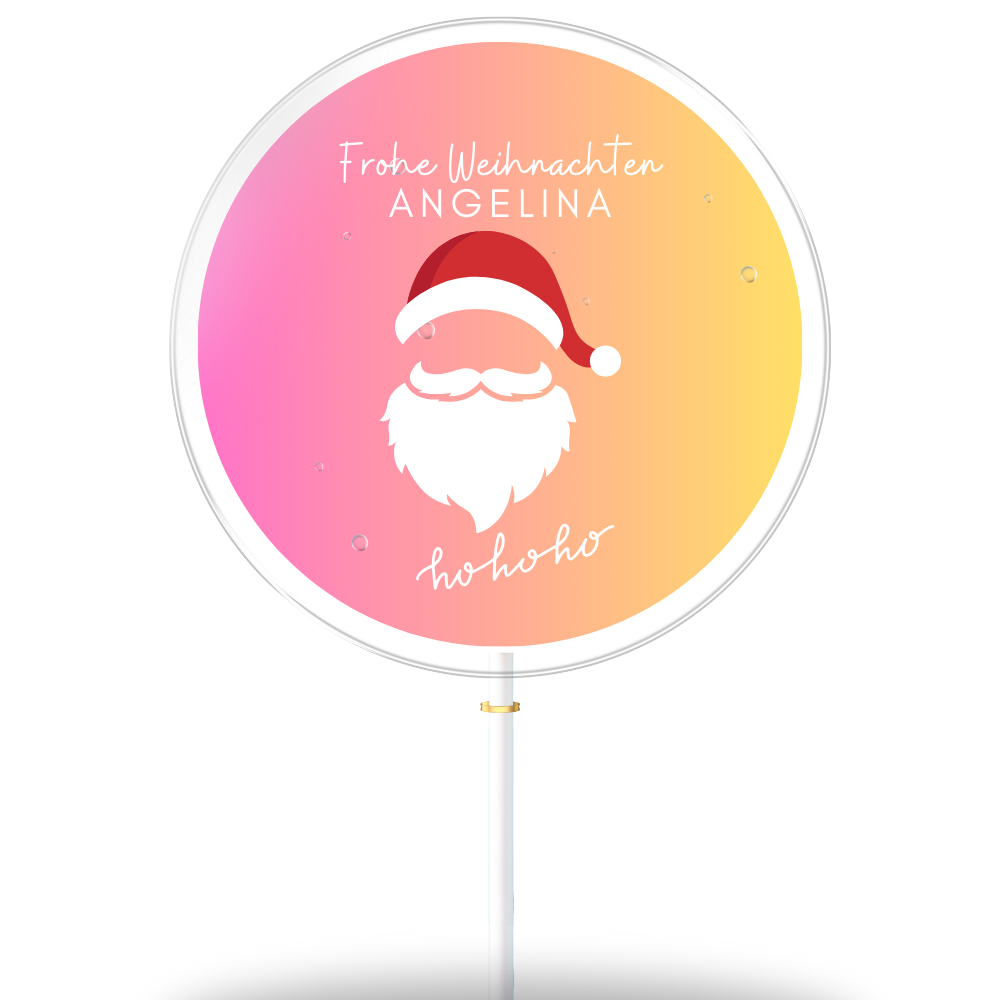 Weihnachtsmann farbiger Hintergrund