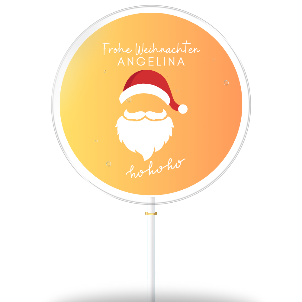 Weihnachtsmann farbiger Hintergrund