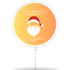 Weihnachtsmann farbiger Hintergrund