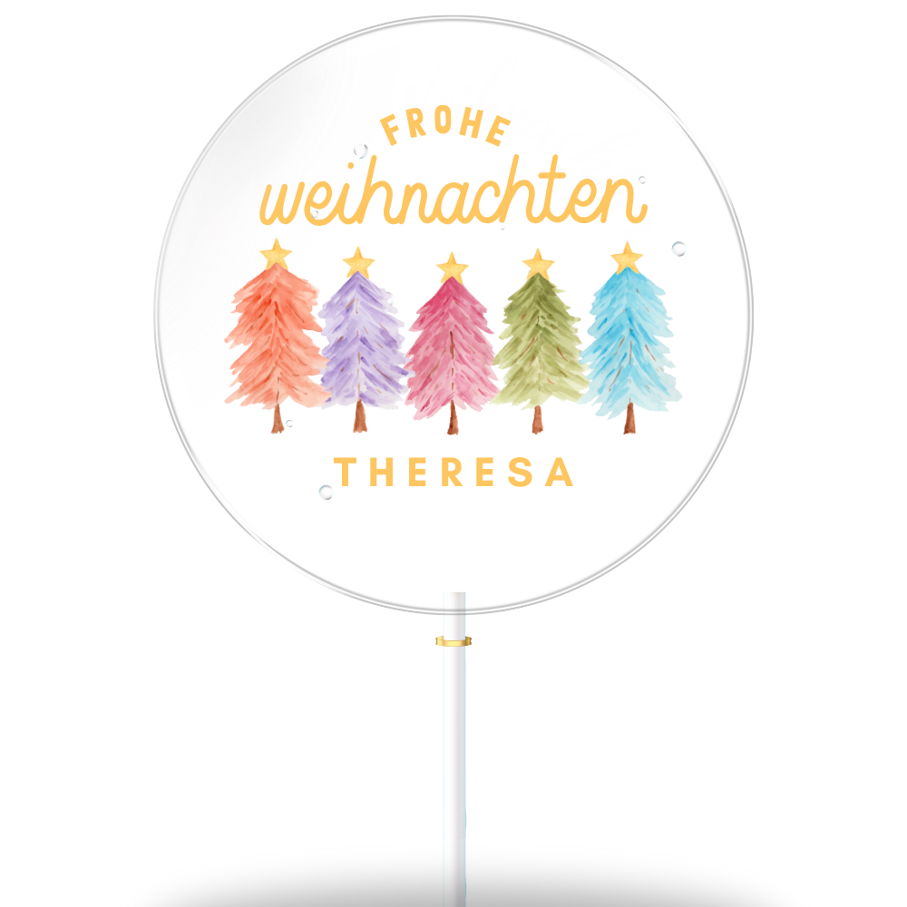 Weihnachtsbäume bunt